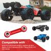 AllinRC Aluminum Servo Steering Rod Tie Links for 6S Arrma Kraton Notorious Mojave Infraction Felony BLX (Red) view 3