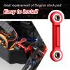 AllinRC Aluminum Servo Steering Rod Tie Links for 6S Arrma Kraton Notorious Mojave Infraction Felony BLX (Red) view 4