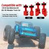 AllinRC Aluminum Body Post Mounts & Body Post Set w/Body Clips Washers for Arrma Notorious 6S BLX, Front & Rear (Red) view 2