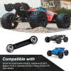 AllinRC Aluminum Servo Steering Rod Tie Links for 6S Arrma Kraton Notorious Mojave Infraction Felony BLX (Black) view 3