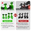 AllinRC Aluminum Body Post Mounts & Body Post Set w/Body Clips Washers for Arrma Notorious 6S BLX, Front & Rear (Green) view 4