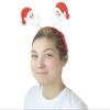 Iconikal Christmas Headband Party Bopper (Snowman, Reindeer, and Santa) 4-Pack view 4