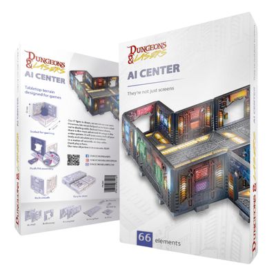 Dungeons & Lasers: AI Center by Archon Studio  Unpainted and Unassembled - Tabletop & RPG Terrain Game Set for Dungeons & Lasers  63 Pieces for Ages 14+