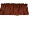 Zen Creative Designs Solid Shiny Satin Window Valance Home Dcor Bedroom Nursery Kitchen Window (58" Wide x 16" Long, Rust) view 1