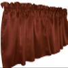 Zen Creative Designs Solid Shiny Satin Window Valance Home Dcor Bedroom Nursery Kitchen Window (58" Wide x 16" Long, Rust) view 2