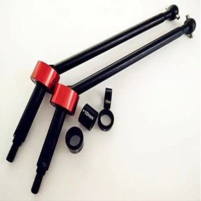 Harden Steel Driveshafts 15mm Width Extension Replace HPI 86246 Black with Red#SSAX123C for 1/8 HPI Savage Flux HP XL Upgrade