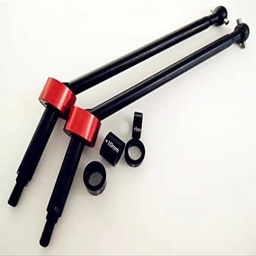 Harden Steel Driveshafts 15mm Width Extension Replace HPI 86246 Black with Red#SSAX123C for 1/8 HPI Savage Flux HP XL Upgrade