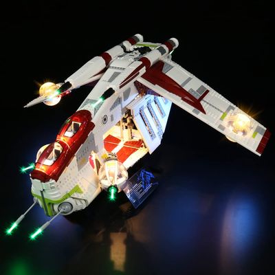 Brick Shine GC Light Kit for Star Wars Republic Gunship 75309 (Model Set is not Included) (Classic)