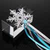 Civaner 21 Pieces Winter snowflake magic wands Princess Wand Silver Magic Ice Princess Snowflake Dazzling Party Favors for Birthday Party Playing Dress view 3