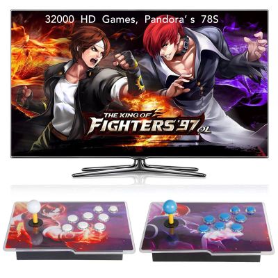 FVBADE [32000 Game in 1] 78S Pandora Box Retro Games Arcade Game Console with Two Separate Host for PC & Projector & TV 3D Games 1-4 Players Category Favorite List Save/Search/Hide/Pause/Delete