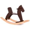 KRAND Rocking Horse Baby Ride On Toy for Kids Wooden Classic Design with Pedal and Safe Backrest Ideal Gift for Toddlers (Classic, Espresso) view 1