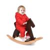 KRAND Rocking Horse Baby Ride On Toy for Kids Wooden Classic Design with Pedal and Safe Backrest Ideal Gift for Toddlers (Classic, Espresso) view 2