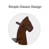 KRAND Rocking Horse Baby Ride On Toy for Kids Wooden Classic Design with Pedal and Safe Backrest Ideal Gift for Toddlers (Classic, Espresso) view 3