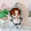 niannyyhouse Shark Clothes 20cm(7.8in) Plush Doll Clothes Onesies + Shoe 2-Piece Set Gray Pajamas (Gray) view 2