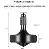 CHEETOP Exquisite Metal Spinning Top, Nicely Machined Stainless Steel Fidget Desk Toy, Perfect Balance Spin Time for Over 9 Mins, Waste Time Efficiently, Easy to Work (Diameter 29mm Large Black) view 2
