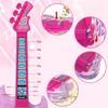 TAKIHON Guitar and Microphone Set for Kids,Guitar Toys with Music&Colorful Light,Adjustable Height Microphone with Stand,Karaoke Toys Gift for Boy,Girls,Toddlers(Red)-Upgraded view 3