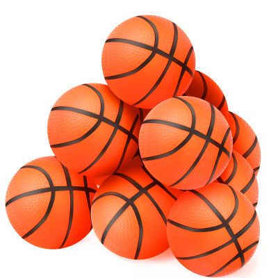 Civaner 20 Pcs Mini Soccer Basketball for Kids 4 Inch Inflatable Rubber Small Basketballs Gifts Toddlers Bouncy Toys Balls for Sports Beach Pool Theme Party Favor(Basketball Style)