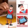 ABOOFAN 4Pc Funny Wooden Toy Ornaments Hanging Decoration Wood Puppet Doll Toys Wooden Hanging Puppet Toys Marionette Pull String Doll (Random Style) view 3
