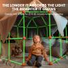 Tiny Land Glow Fort Building Kit for Kids Creative Fort Indoor & Outdoor Construction Toys with 86 Rods and 44 Balls for 5-12 Year Old Boys & Girls STEM Building Toy Gifts with Storage Bag view 2