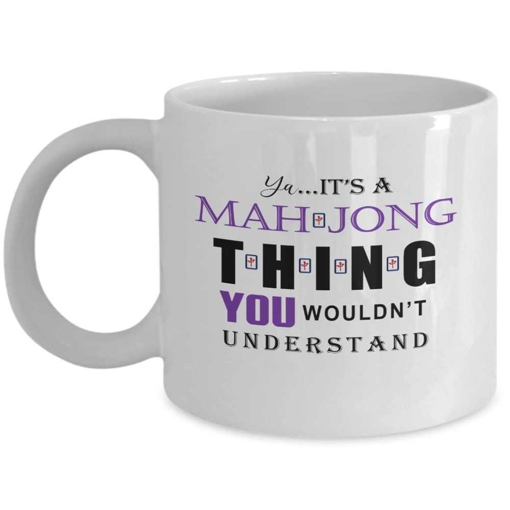Mah Jong Game Mug, Mah Jong for Him Mug, It's a Mah Jong Thing, Mah Jong Game Gift, Mah Jong Player Gift, Mah Jong Game Coffee, White 11oz 15oz