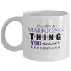 Mah Jong Game Mug, Mah Jong for Him Mug, It's a Mah Jong Thing, Mah Jong Game Gift, Mah Jong Player Gift, Mah Jong Game Coffee, White 11oz 15oz view 1