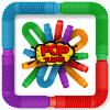 100 Pieces Tubes Sensory Toys Fidget Tube for Teens and Adults Multi-Color Mini Stretch Pull Tube Toy for Stress and Anxiety Relief Sensory Tools DIY Creative Handmade Activities view 3