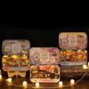 Montidey 3PCS Tin Box DIY Dollhouse Miniature Kit Dreamland Trilogy Dolls House Furniture Led Lights Puzzle Toy Model Creative Room Hand Craft Birthday Festival Gift view 2