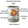 AYGCI 2 Pack Large Storage Basket Collapsible Canvas Dirty Laundry Hamper Decorative Organizer Bin with Handle for Nursery Clothes Toys Gifts view 2