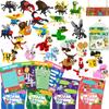 WODMAZ Valentines Day Cards for Kids Classroom, 24 Packs Animals and Insects Building Blocks with Valentines Day Cards for Kids Valentines Gifts Exchange, Valentine Party Favor view 1