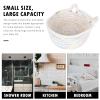 1pc Storage Box Make up Cotton Rope Cosmetic Rack White view 3