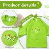 Geyoga 6 Pcs Kids Art Smock Painting Waterproof Toddler Artist Full Cover Long Sleeve Apron with Pocket for School Class, Age 3-8 (Multicolor) view 3