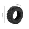Alomejor RC Car Tires 4pcs RC Wheels Tyre Fit for MN86 1/12 RC Crawlers Replacement and Upgrade Part view 3