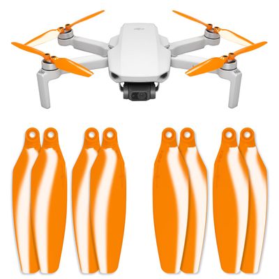 Master Airscrew Stealth Propellers for DJI Mini 2, Mini 2 SE, Mini SE & Mini 4K - Orange, 4 propellers in set