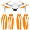 Master Airscrew Stealth Propellers for DJI Mini 2, Mini 2 SE, Mini SE & Mini 4K - Orange, 4 propellers in set view 1