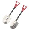 2Pack HIRCQOO 1/10 RC Metal Shovel Decor Accessories Decorations Simulation Compatible with Traxxas TRX-4 Tamiya CC01 Axial SCX10 Wraith D90 Redcat HSP 1/10 RC Crawler Truck (Red) view 1