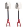 2Pack HIRCQOO 1/10 RC Metal Shovel Decor Accessories Decorations Simulation Compatible with Traxxas TRX-4 Tamiya CC01 Axial SCX10 Wraith D90 Redcat HSP 1/10 RC Crawler Truck (Red) view 2
