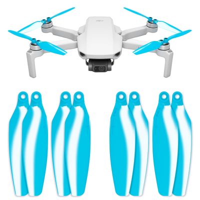 Master Airscrew Stealth Propellers for DJI Mini 2, Mini 2 SE, Mini SE & Mini 4K - Blue, 4 propellers in set
