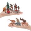 BLAPNK Realistic Prehistoric Animal and Primitive Figurines Moodel Toy 12 Pcs Ancient Smilodon Mammoth Human Figures Collection Playset Educational Toy Christmas Birthday Gift view 3