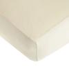 American Baby Company 2 Pack 100% Natural Cotton Fitted Crib Sheets 52" x 28" - Soft, Breathable, Hypoallergenic & Gentle Toddler Bed Sheets, Cream and White, Neutral for Boys & Girls view 4