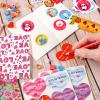 AOJOYS Valentines Gifts for Kids - 28 Pack Assorted Valentines Stationery set Valentines Cards Valentines Pencils Erasers Notepads, Valentine Treat Bags Goodie Bags Fillers Valentines favor for kids view 3