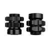 AllinRC Aluminum 17mm Splined Wheel Hubs/Nuts 17mm Hex Spacers Extensions Adapters for 1/10 Traxxas Summit, Set of 4 (Black) view 4