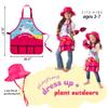 Born Toys Unicorn Kids Gardening Set for Ages 3 & Up, Includes Apron, Sun Hat, Gloves, Shovel - 11pcs view 3