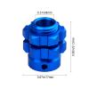 AllinRC Aluminum 17mm Splined Wheel Hubs/Nuts 17mm Hex Spacers Extensions Adapters for 1/10 Traxxas Summit Losi Baja Rey, Set of 4 (Navy Blue) view 2