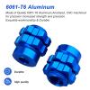 AllinRC Aluminum 17mm Splined Wheel Hubs/Nuts 17mm Hex Spacers Extensions Adapters for 1/10 Traxxas Summit Losi Baja Rey, Set of 4 (Navy Blue) view 3