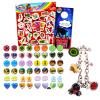 Miraculous Ladybug Jewelry Set for Girls - Bundle with Charm Bracelet, Earrings, and Stickers view 1