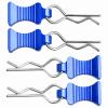RC Car Body Clips with Pull Tab for 1/10 1/12 Scale Traxxas Axial Redcat Losi Tamiya HPI HSP RC Truck Crawler Buggy On Road Touring Racing, Set of 4 (Navy Blue) view 1
