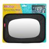 Nuby Shatterproof Rear Facing Backseat Baby Mirror, Black view 2