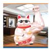 hanxiaoyishop Piggy Bank Piggy Bank Lucky Cat Vigorously Arm Creative Lucky Cat Opening Gift Small Decoration 2500g Capacity Piggy Banks view 2