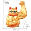 hanxiaoyishop Piggy Bank Piggy Bank Lucky Cat Vigorously Arm Creative Lucky Cat Opening Gift Small Decoration 2500g Capacity Piggy Banks view 3