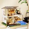Roroom DIY Miniature and Furniture Dollhouse Kit,Mini 3D Wooden Doll House with Dust Proof Cover and Music Movement,Creative Room Idea for Valentine's Day Birthday (A085) view 2
